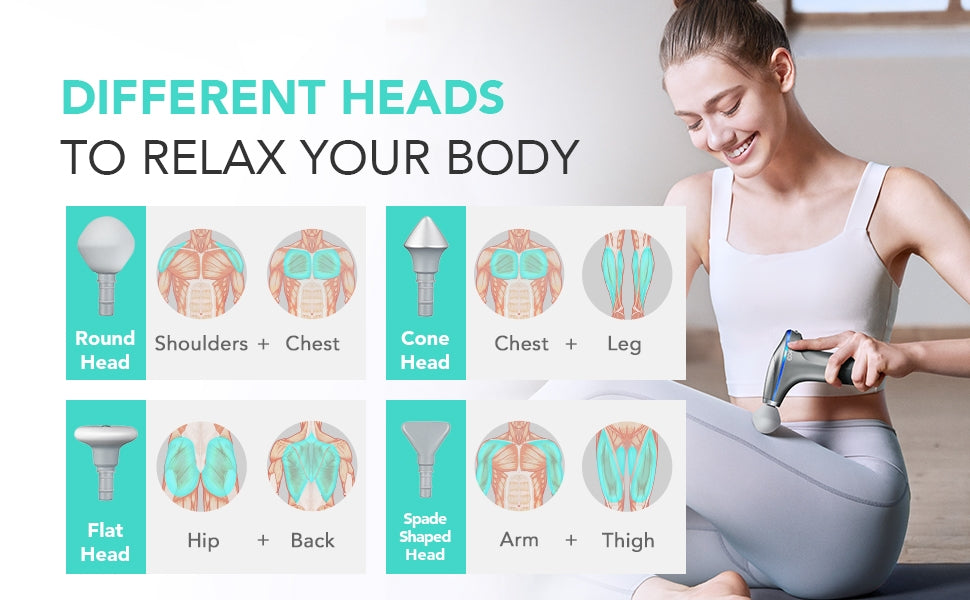 SKG Massage gun F7 with heat