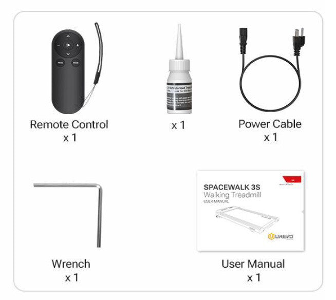 UREVO Spacewalk 3S Auto-inclined löpband 430 x 1080 mm 6 km/t